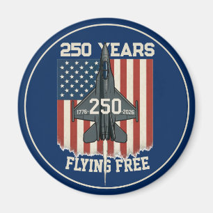Amerika 250 Jahre Frei im Flug - 1776-2026 Magnet