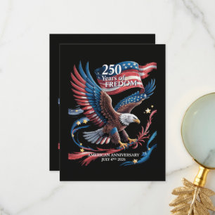 Amerika 250 Jahre Freiheit 1776-2026 Dankeskarte