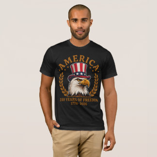 Amerika 250 Jahre Freiheit 1776-2026 Patriotisch T-Shirt
