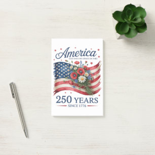 Amerika 250 Jahre Freiheit 1776 2026 Post-it Klebezettel