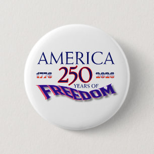 AMERIKA 250 JAHRE FREIHEIT BUTTON