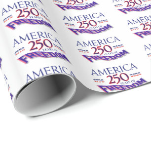 AMERIKA 250 JAHRE FREIHEIT GESCHENKPAPIER