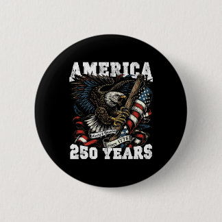 Amerika 250 Jahre Freiheit Vintage Adler 1776 2026 Button