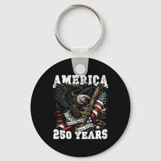 Amerika 250 Jahre Freiheit Vintage Adler 1776 2026 Schlüsselanhänger