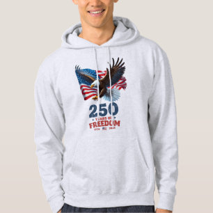 Amerika 250 Jahre Freiheit Weißkopfseeadler USA-Fl Hoodie