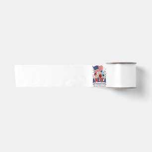 Amerika 250 Jahre Freiheits-Blumenflagge Satinband