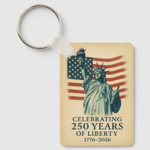 Amerika 250 Jahre Freiheits-Patriotische Feier Schlüsselanhänger