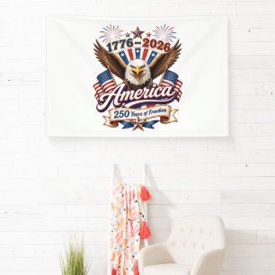 Amerika 250 Jahre Freiheitsadler Banner