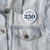 Amerika 250 Jahre Freiheitsfeier Minimal Button (Beispiel)