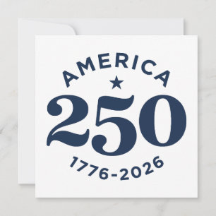 Amerika 250 Jahre Freiheitsfeier Minimal Einladung