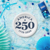Amerika 250 Jahre Freiheitsfeier Minimal Pappteller (Party)