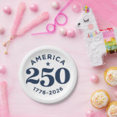 Amerika 250 Jahre Freiheitsfeier Minimal Pappteller (Party)