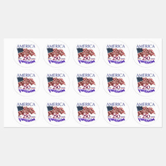 Amerika 250 Jahre Freiheitsflagge Etiketten
