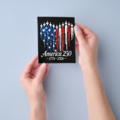 Amerika 250 Jahre Herzflagge Flyer (Gruppe)