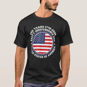 Amerika 250 Jahre Jahrestag 2026 Seit 1776 USA Jul T-Shirt