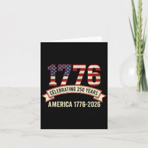 Amerika 250 Jahre Jubiläum 1776-2026 patriotisch Karte