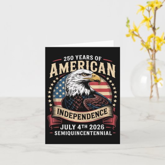 Amerika 250 Jahre Jubiläum 250 Jahre Karte (Gelbe Blume)