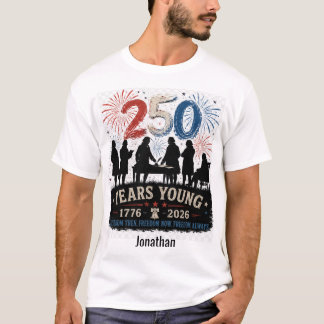 Amerika 250 Jahre Jung 1776-2026 Gründerväter T-Shirt