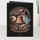 Amerika 250 Jahre Karte (Rückseite)