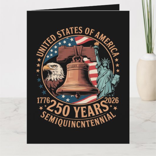 Amerika 250 Jahre Karte (Vorderseite)