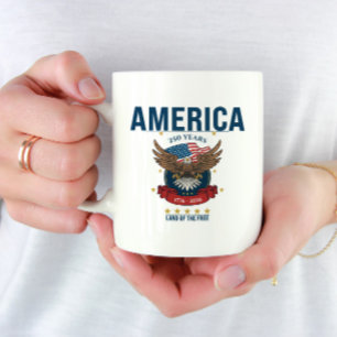 Amerika 250 Jahre Land der Freien Patriotisch Kaffeetasse