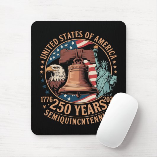 Amerika 250 Jahre Mousepad (Mit Mouse)