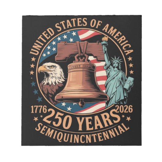 Amerika 250 Jahre Notizblock (Vorderseite)