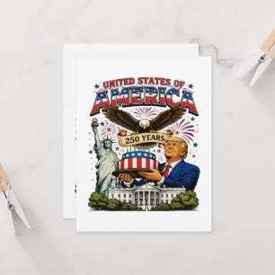 Amerika 250 Jahre Patriotische Adler-Feier Einladung