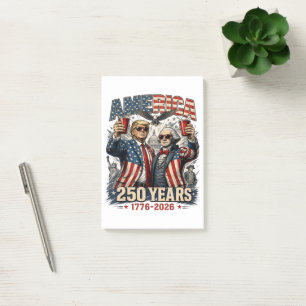 Amerika 250 Jahre patriotische Feier Post-it Klebezettel