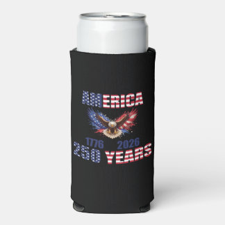 Amerika 250 Jahre – Patriotischer Adler 1776–2026 Selters Dosenkühler