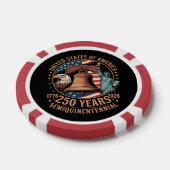 Amerika 250 Jahre Pokerchips (Einzeln)