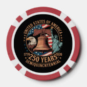 Amerika 250 Jahre Pokerchips (Rückseite)