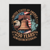 Amerika 250 Jahre Postkarte (Vorderseite)