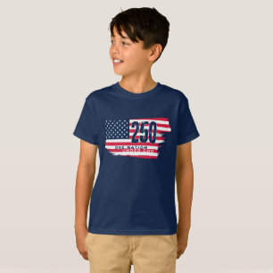 Amerika 250 Jahre Retro-Flagge 250. Jahrestag T-Shirt