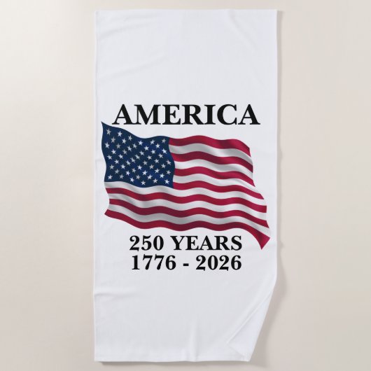 Amerika 250 Jahre Strandtuch (Vorderseite)