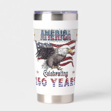 Amerika 250 Jahre Thermal - Patriotischer Adler &