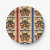 Amerika 250-Jahresfeier  Pappteller (Vorderseite)