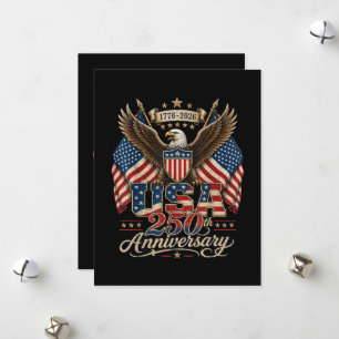 Amerika 250. Jahrestag USA 1776 2026 Feiertagskarte