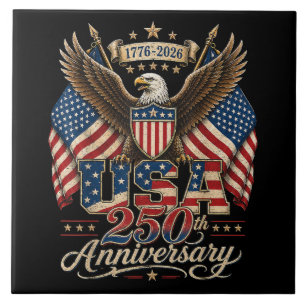 Amerika 250. Jahrestag USA 1776 2026 Fliese