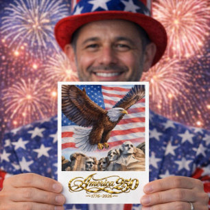 Amerika 250 Jahrestag USA Geburtstag Postkarte
