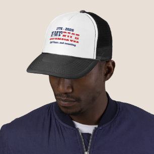 Amerika 250. Jubiläum 1776-2026 Slogan Truckerkappe