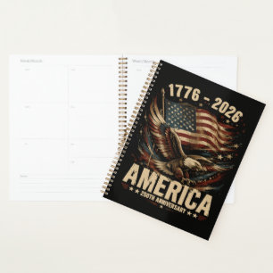 Amerika 250. Jubiläum Adler Patriotisch Planer
