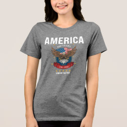 Amerika | 250. Jubiläum Adler Rot Weiß Blau Tri-Blend Shirt