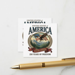 Amerika 250. Jubiläum Begleitkarte