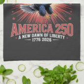 Amerika 250. Jubiläum Geschirrtuch (Gefaltet)