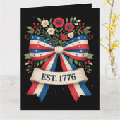 Amerika 250. Jubiläum Karte (Gelbe Blume)