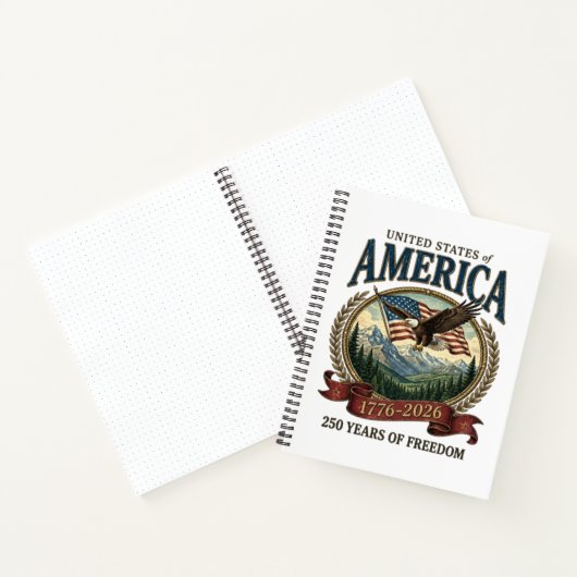 Amerika 250. Jubiläum Notizblock (Innenseite)