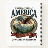 Amerika 250. Jubiläum Notizblock (Rückseite)