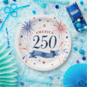 Amerika 250. Jubiläum Papierplatten Pappteller (Party)