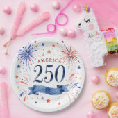 Amerika 250. Jubiläum Papierplatten Pappteller (Party)